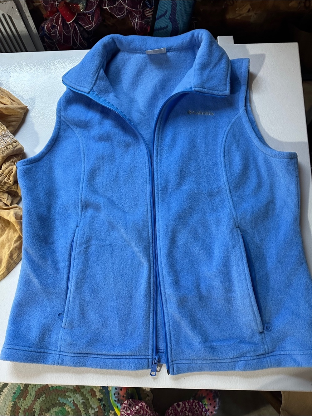 Columbia women Blue Fleece Vest